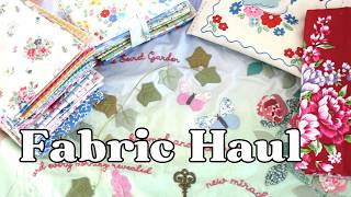 Fabric Haul and A little Catch Up!