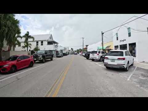 Driving In Afternoon Thunderstorm Boca Grande, Florida 4K 2025
