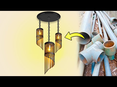 Hanya orang kreatif yang bisa..!! Lampu hias gantung dari pipa pvc
