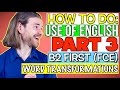 Word Transformation and Comprehension