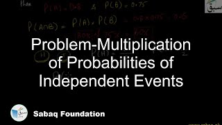 Problem-Multiplication of Probabilities of Independent Events