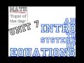 Exploring Systems of Equations