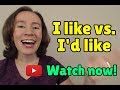 Understanding 'Like' and 'Would Like'