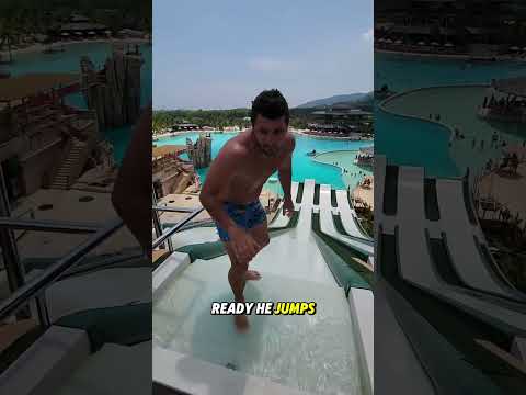 This is How You Slide Down a Water Slide 👌💪