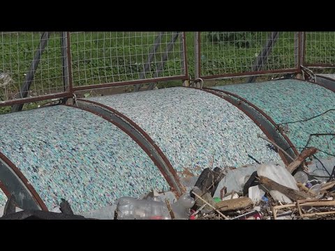YouTube video thumbnail: Tijuana River Valley Barriers Catch Around 20 Tons of Trash Following Storm