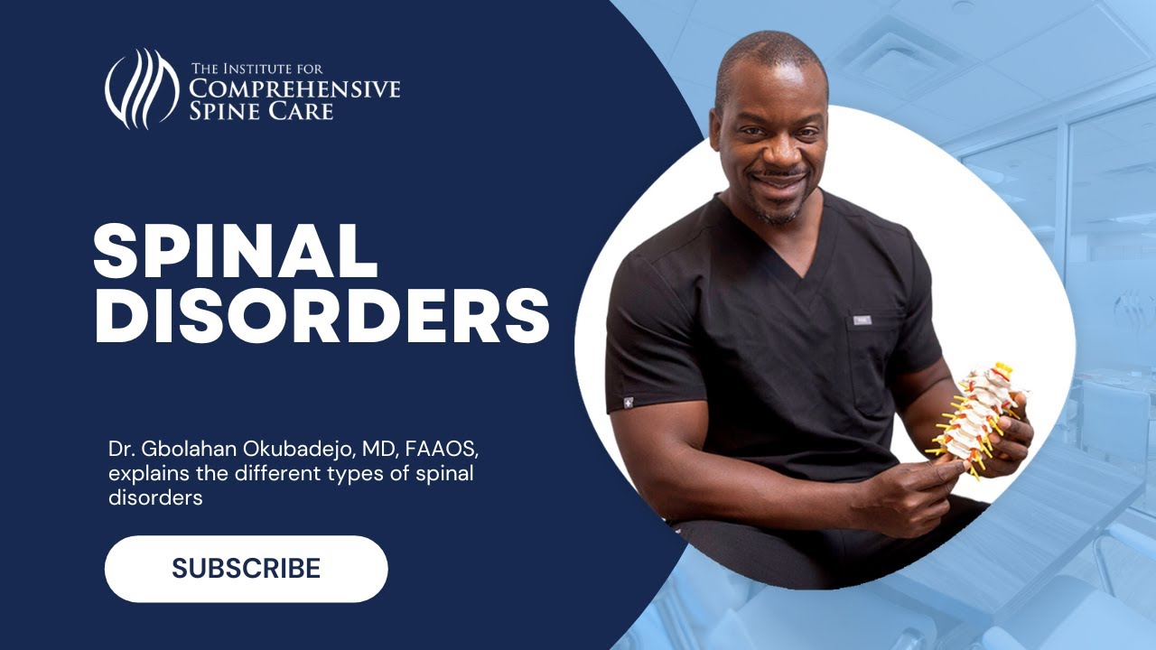 Doctor discussing spinal disorders and treatments.