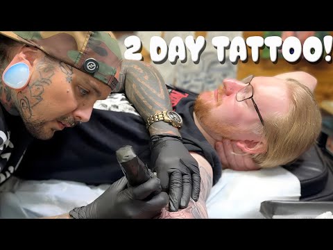 Getting TATTOOED 2 DAYS IN A ROW!