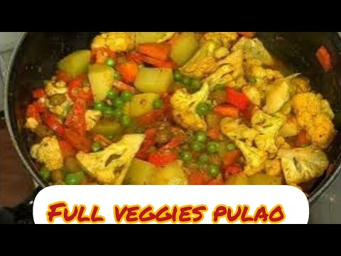 full veggies pulao इस तरह से एक बार बनाकर जरूर खाये😋 #video #fullveggiespulao #newrecipe #pulao #yt