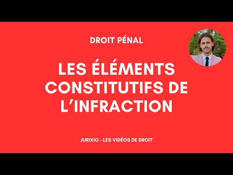 Les éléments constitutifs de l'infraction