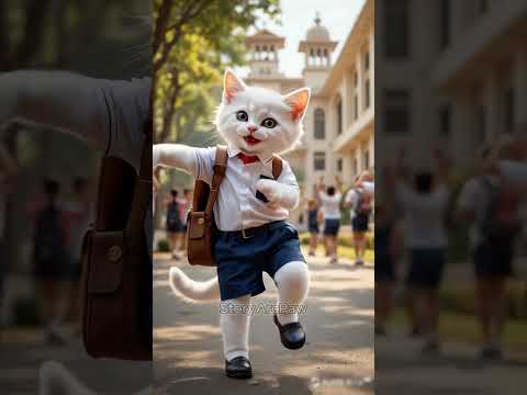 Heart-touching Cute Kitten School Dance 🐾 #shorts #kittenrescue #animalrescue #storyarcpaws