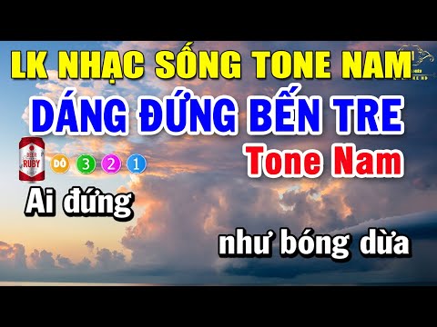 Karaoke Liên Khúc Nhạc Trữ Tình Bolero Tone Nam | Dáng Đứng Bến Tre – Bông Mua Tím