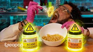 Cucino la pasta con acido cloridrico e soda caustica