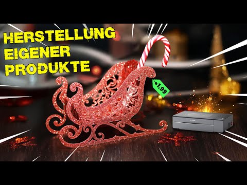 Eigene Produkte Herstellung für Weihnachten in der Werkstatt! XTOOL P2S CO2 Laser