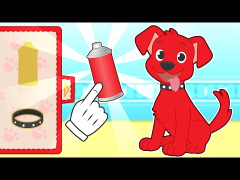 BABY PETS โค๏ธ๐ถ Max dresses up as Clifford The Big Red Dog