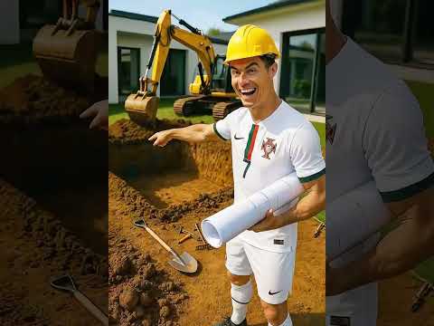 🏖️😱💦MESSI MAKES FUN OF RONALDO’S PLASTIC POOL… SO HE BUILDS A REAL SWIMMING POOL!