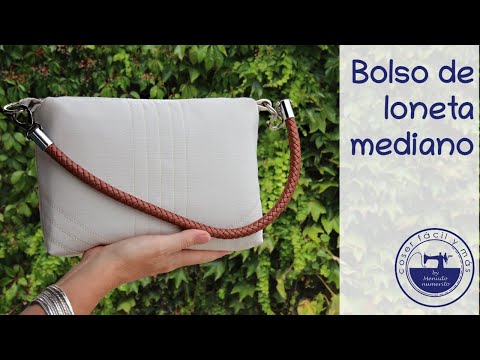 Bolso de loneta mediano muy fácil