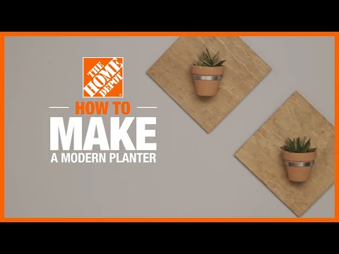 How to Make a Modern Wall Planter