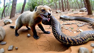 MANGOSTA vs COBRA REAL | El Pequeño Depredador Que Derrota Al Rey De Las Serpientes Venenosas...