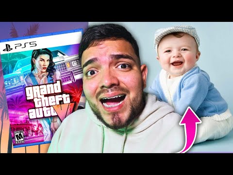 JUGAR GTA 6 vs SALVAR A UN BEBÉ PEQUEÑO! 😱