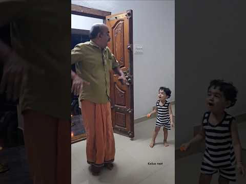 അച്ഛാച്ച... ഇതൊക്കെ സാമ്പിൾ 🤭🤭അച്ചാച്ചൻ ഇനി ശെരിക്കും പേടിക്കാൻ പോണേ ഉള്ളു 😂😂😂#kallusnest #shorts