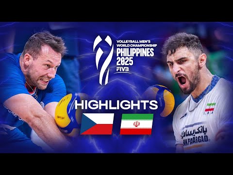 Czechia 🇨🇿 vs. Iran 🇮🇷 - Quarter Final | Highlights | Men's World Championships 2025