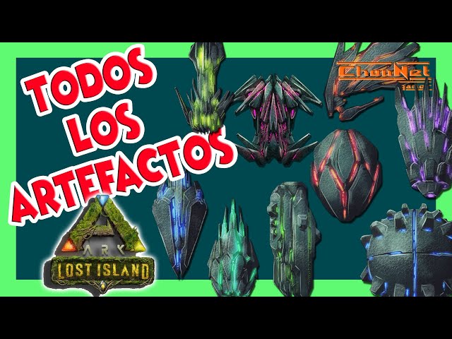 ARTEFACTOS Lost Island TODOS español ARK