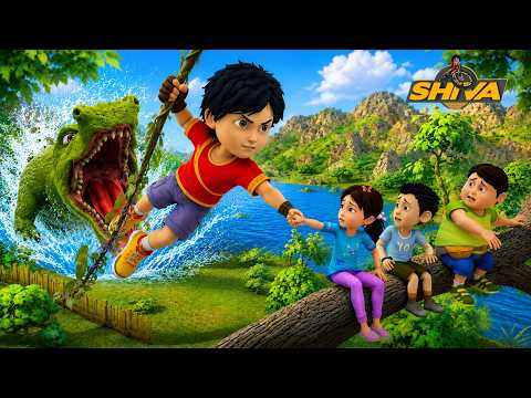 Shiva और दोस्तों की जान पर बना Crocodile का खतरा! | Shiva | शिवा | Full Episode 29