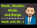 Measures of Central Tendency and Range