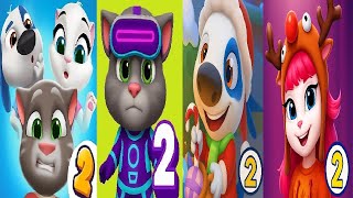 My Talking Tom Friends 2 VS My Talking Angela 2  My Talking Tom 2 My Talking Hank Islands Christmas