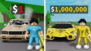 VOITURE À 1€ vs VOITURE À 1,000,000€ SUR BROOKHAVEN ! ROBLOX