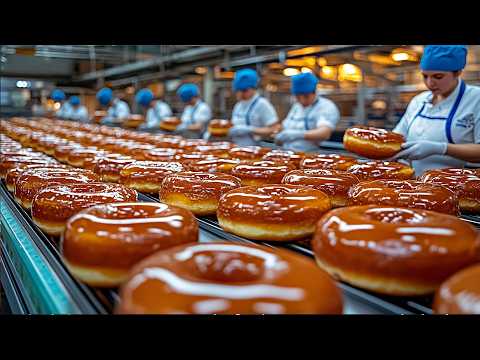 How Millions of Dunkin' Donuts Are Made in a Factory - Donuts Factory Process