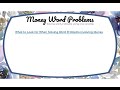 Solving Money Word Problems