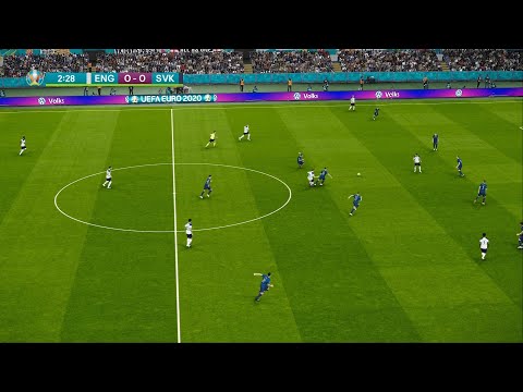 ENGLAND vs SLOVAKIA I UEFA EURO 2024 - ROUND OF 16 - MATCH LIVE TODAY | REALISTIC PES