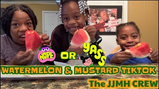 WATERMELON & MUSTARD TIKTOK #Tiktok #facialexpressions #TheJJMHCREW #watermelonandmustardchallenge