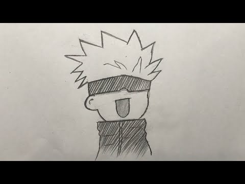 How To Draw Satoru Gojo | Step By Step | Jujutsu Kaisen | Easy Anime Drawing