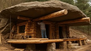 How i built a cliffside log cabin Ep 1