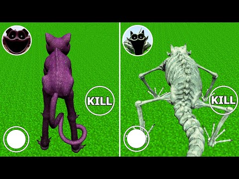 Playing as NIGHTMARE CATNAP vs Playing as GRAY CATNAP in Minecraft (GMOD)