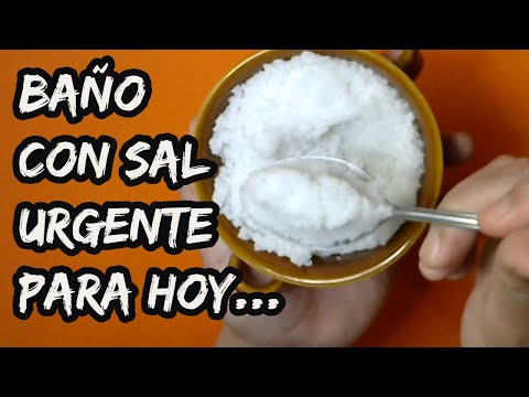 BAÑO AMARRE CON SAL PARA LIMPIAR LO NEGATIVO, elimina envidias, quita bloqueos, derrota mala suerte