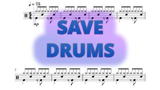 Save - Tyler Joseph - Drums Sheet Music