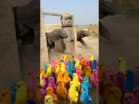 Detrás de muchos pollitos coloridos hay dragones de Komodo