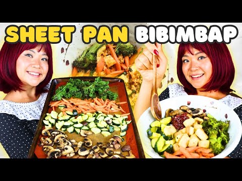 EASY SHEET PAN BIBIMBAP RECIPE! Korean Mixed Rice