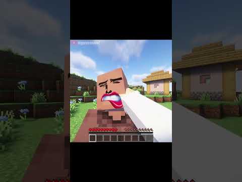 Trốn tránh dân làng và cái kết... #minecraft