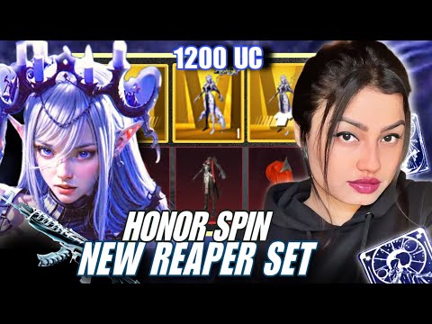 Only 1200UC Luck🔥The Reaper's Blessing Honor Spin Crate Opening