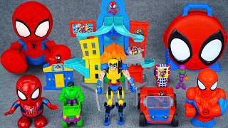 Marvel Spiderman Toys Unboxing Review | Action Launch Carry Case | Marvel Spiderman Collection Toys