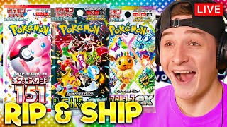 SHINY TREASURES, TERASTAL, ONE PIECE, AND MORE! POKEMON RIP & SHIP LIVE