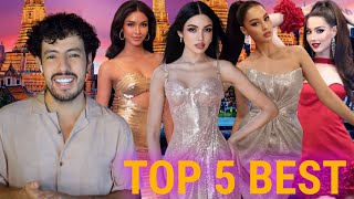 Miss universe Thailand 2025 TOP 5 BEST IN SASHING CEREMONY ! 👑