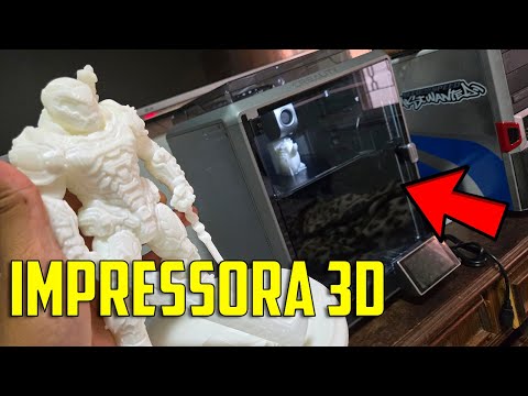 COMPREI UMA IMPRESSORA 3D! | Creality K1 - Unboxing/Teste