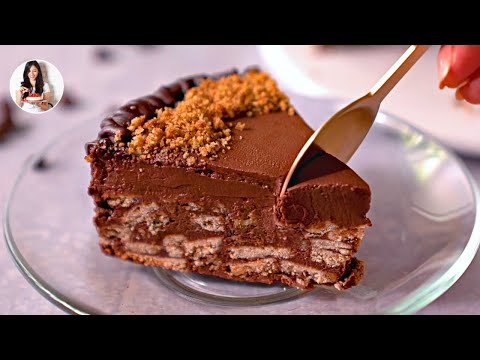 Tarta de Galletas y Chocolate Sin Azúcar y Sin Lácteos! | Auxy