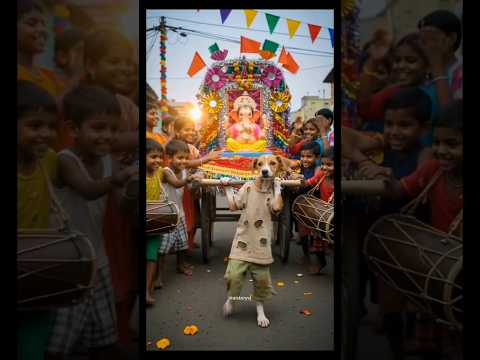 Ganesh ji ki Arti to Ganesh Visharjan😭 ai story #ganeshaarti#ganpatibappamorya