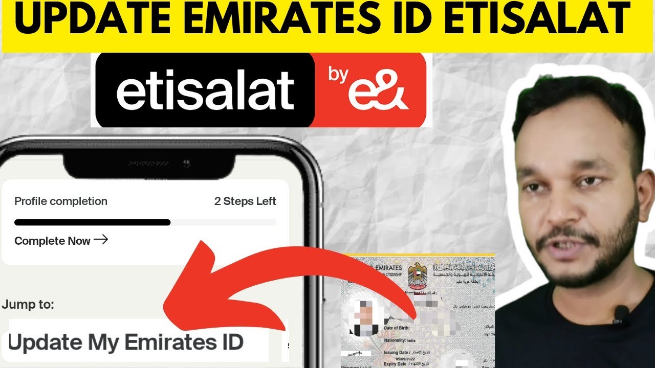 Emirates Id Update In Etisalat  2024